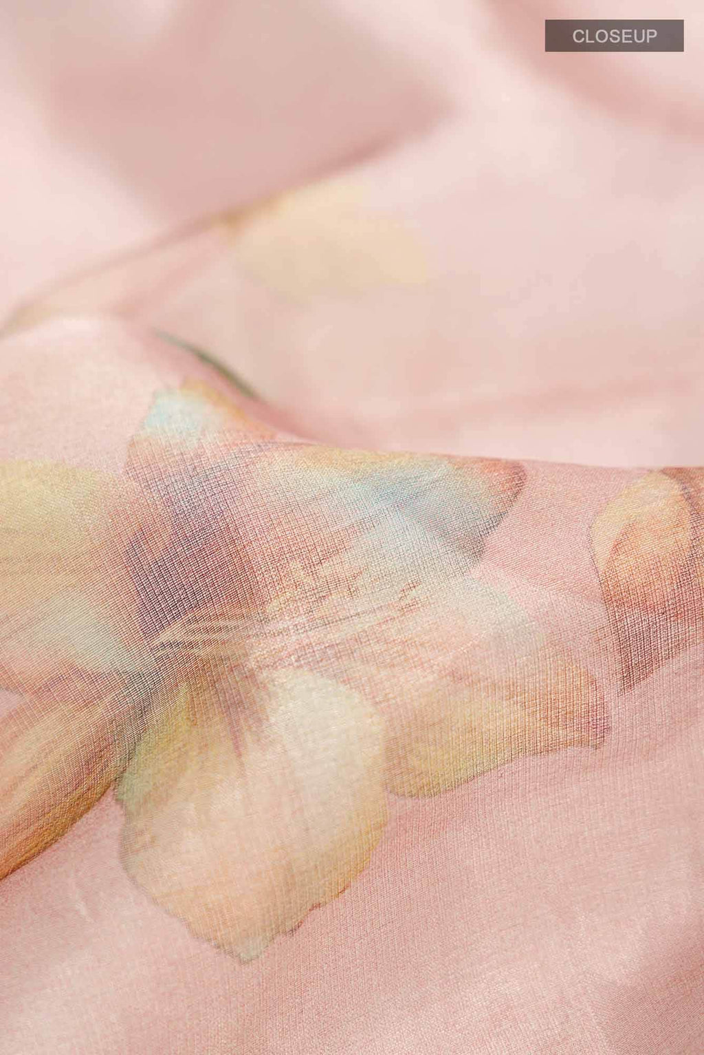 Rose Gold Tissue Silk Saree