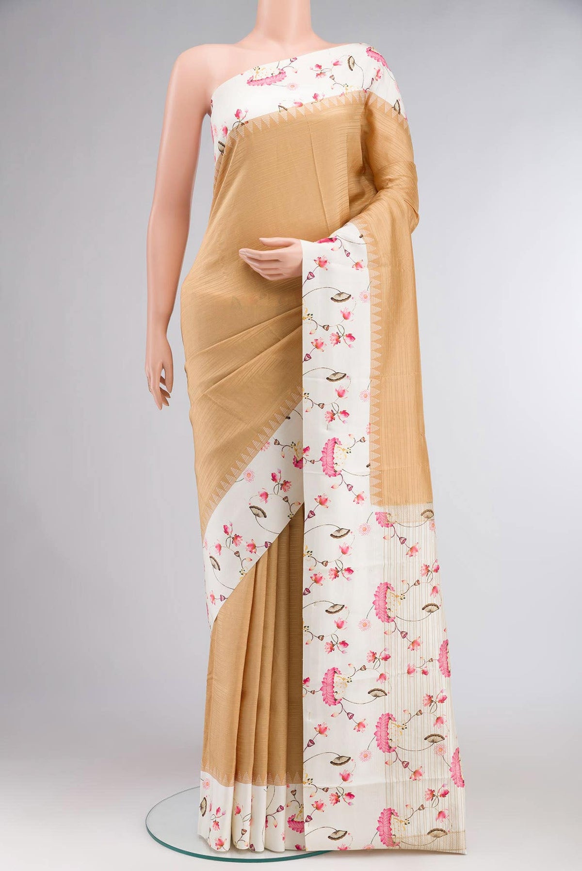 Sandal Soft Silk Saree