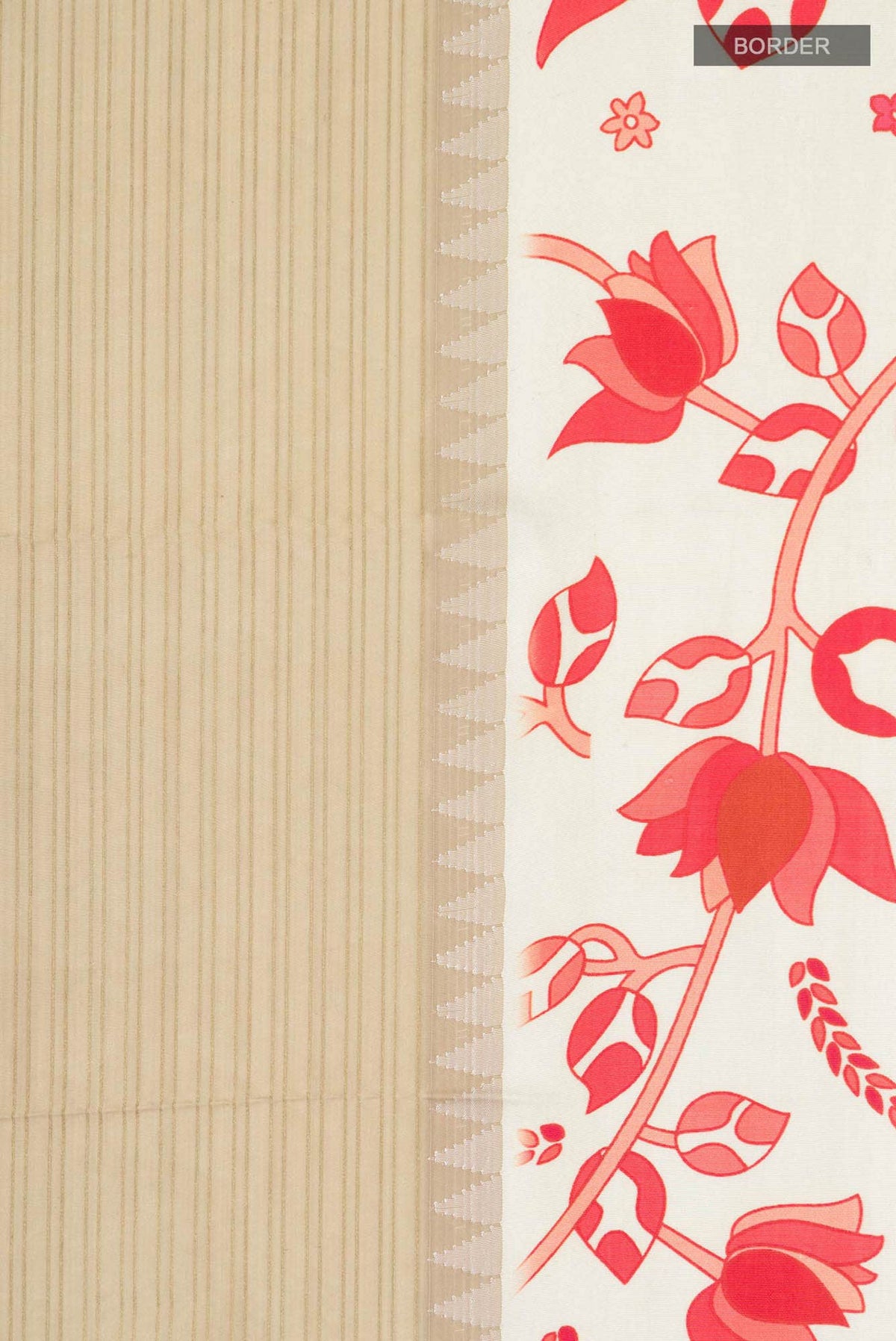 Beige Soft Silk Saree