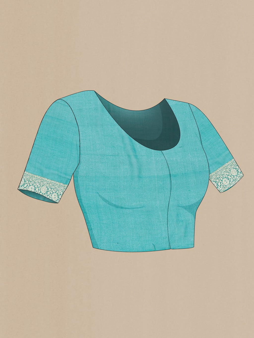 Blue Banarasi Georgette Saree