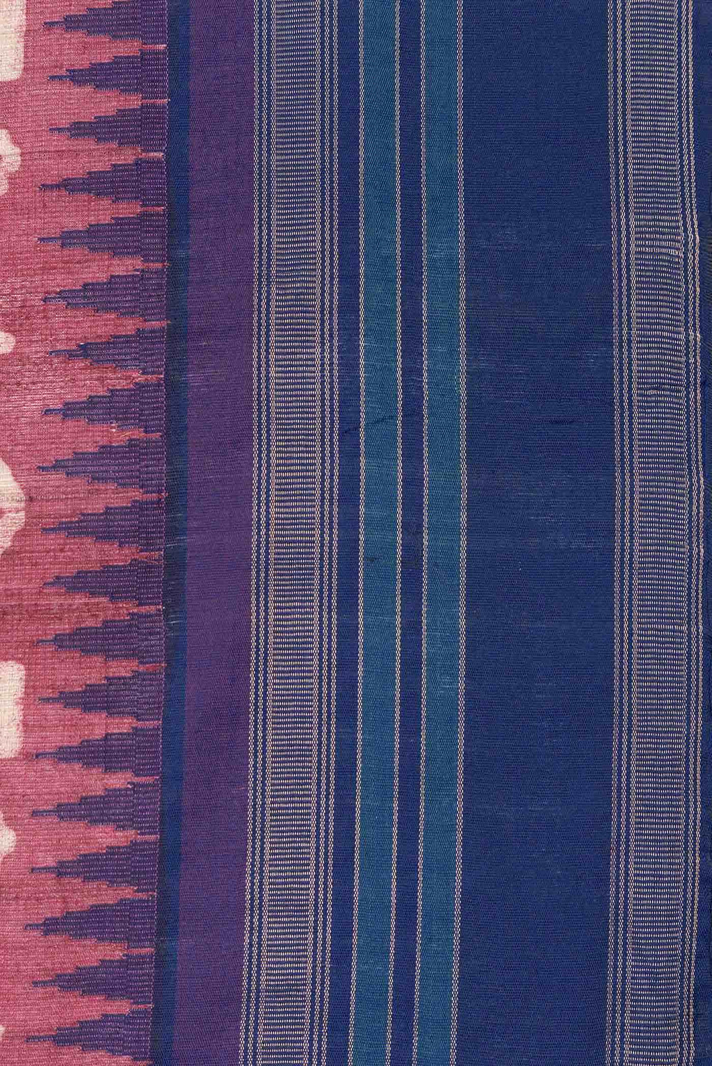 Maroon Tussar Silk Saree