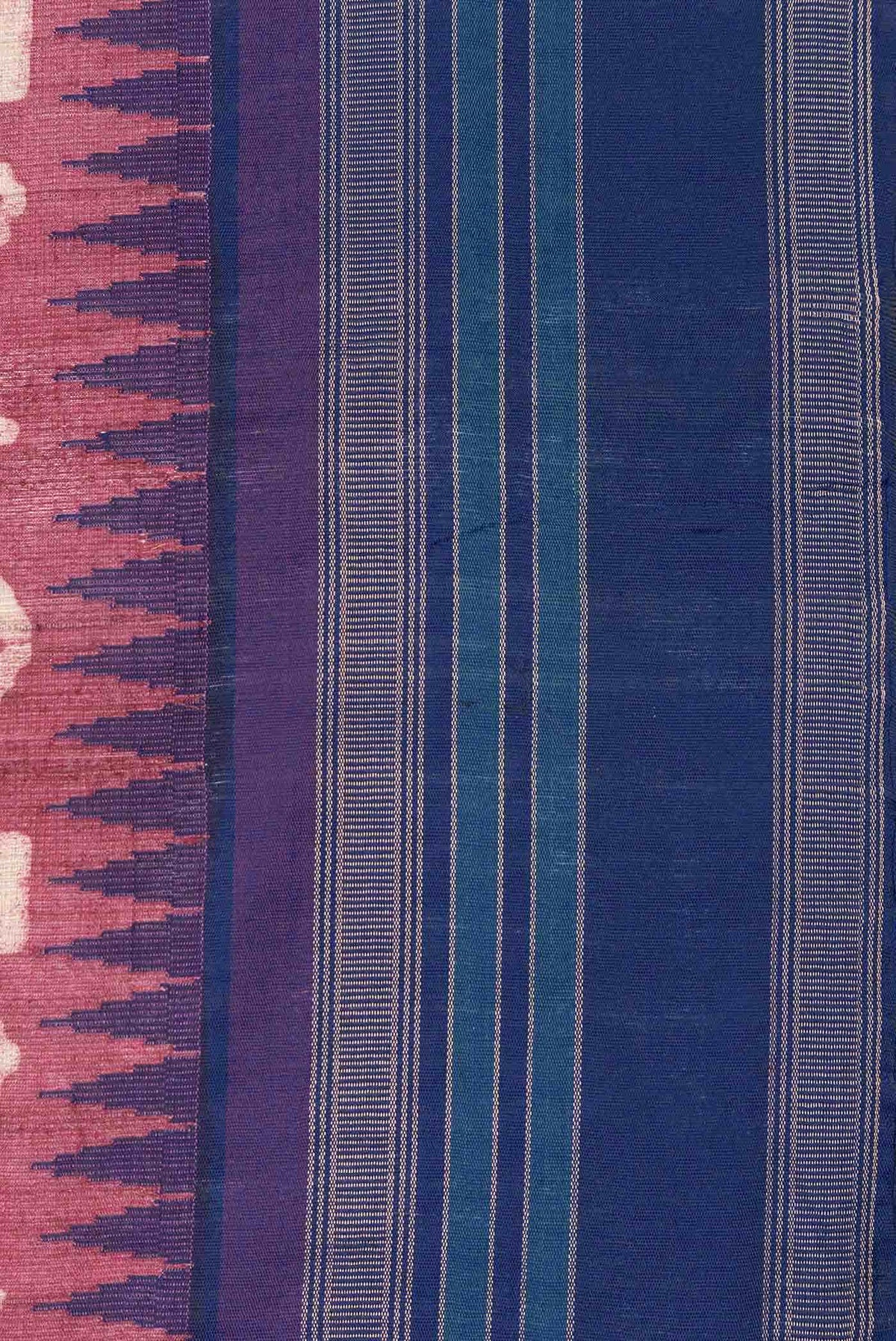 Maroon Tussar Silk Saree