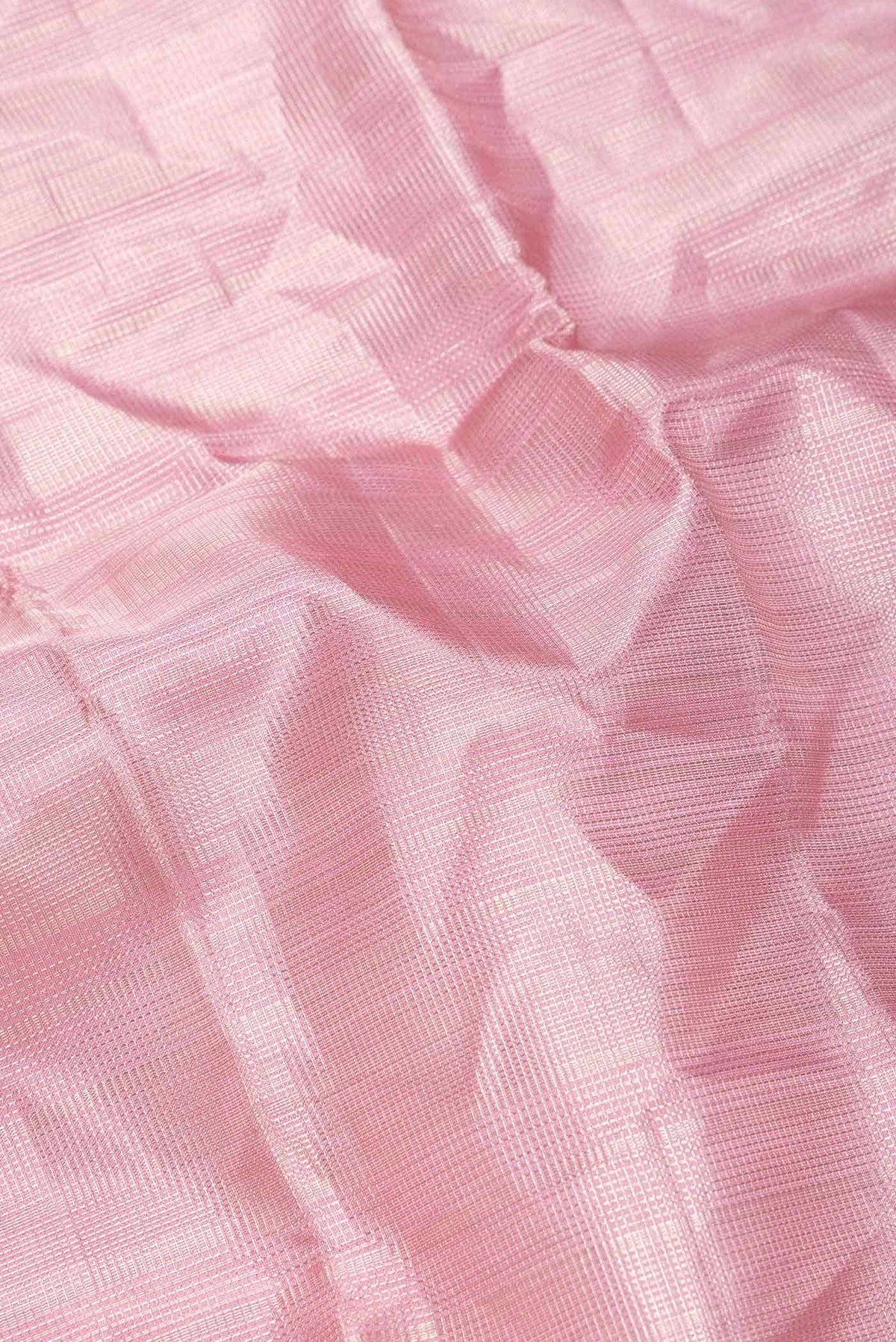 Pure Silk Pure Zari Pink Dual Tone Kanjivaram Saree