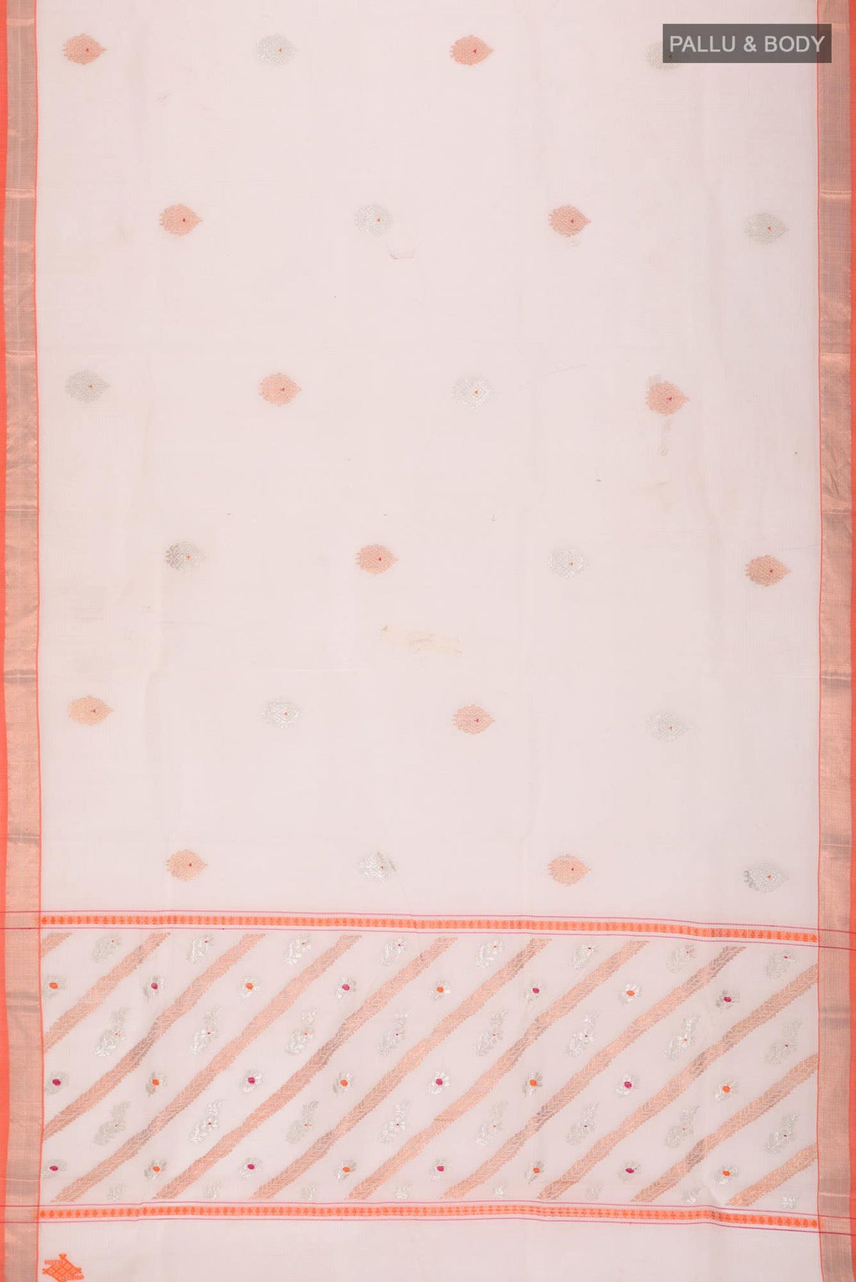 Off White Kota Silk Saree