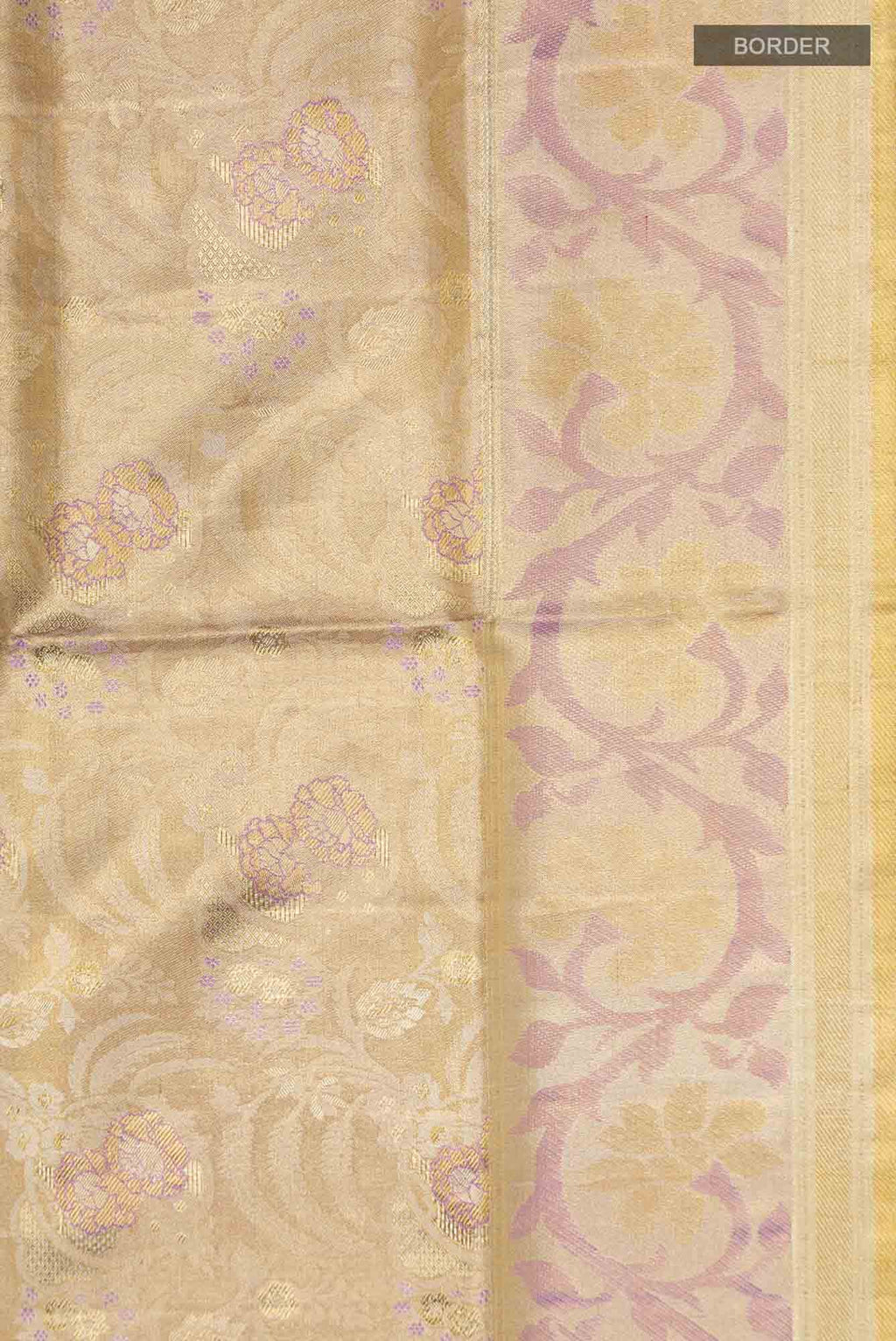 Gold Kanjivaram Tissue Silk Saree