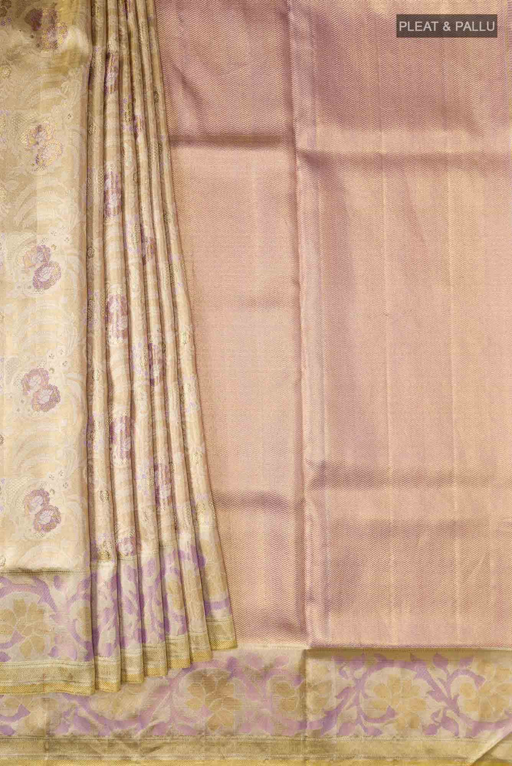 Gold Kanjivaram Tissue Silk Saree