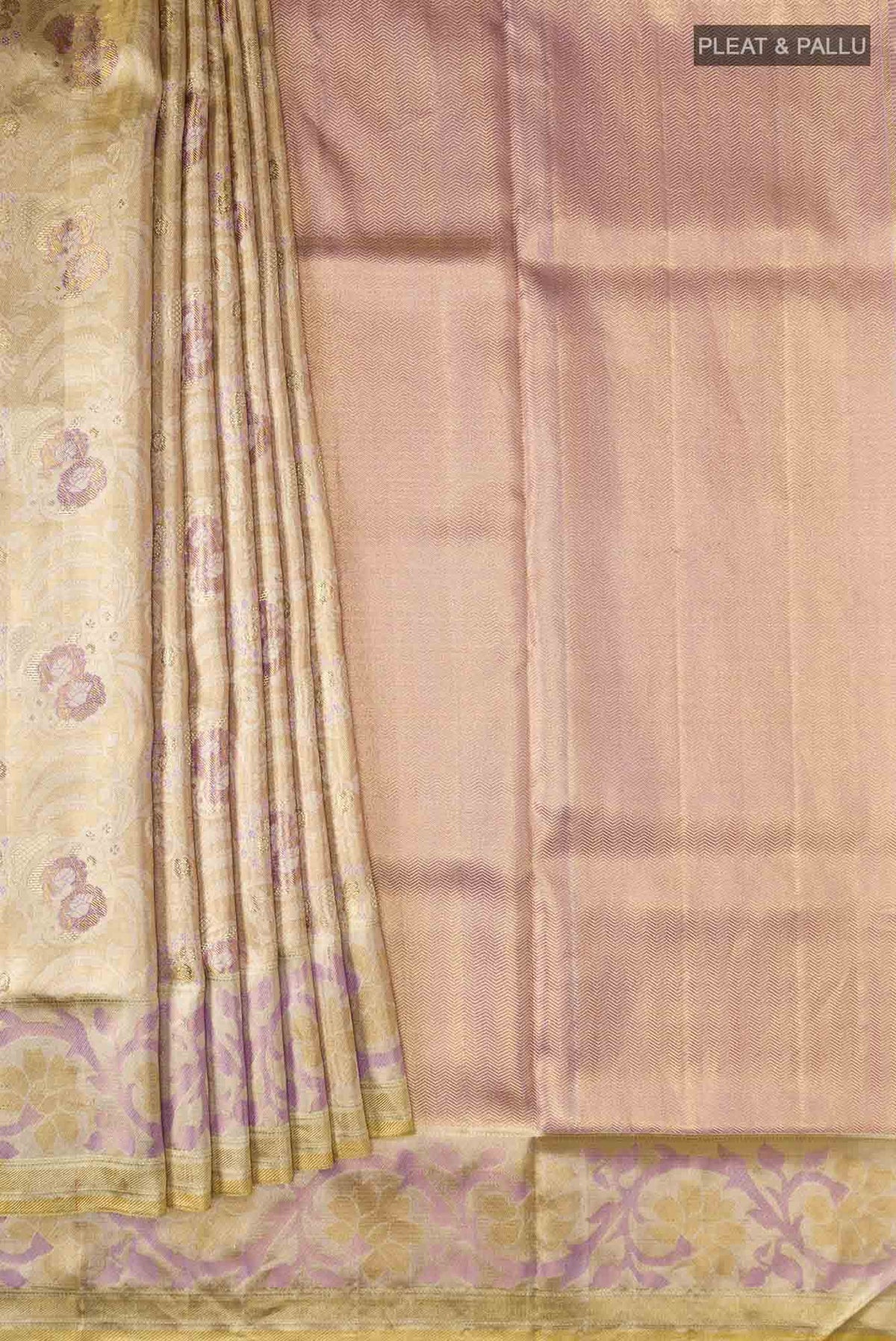 Gold Kanjivaram Tissue Silk Saree