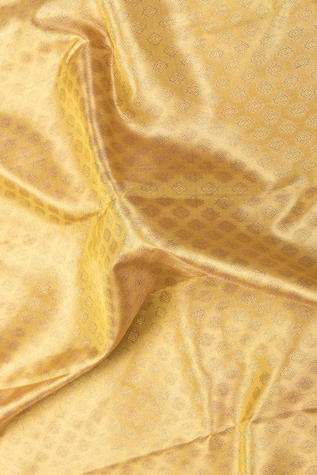 Pure Silk Pure Zari Gold Dual Tone Kanjivaram Saree
