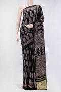 Black Dual Tone Mysore Crepe Saree