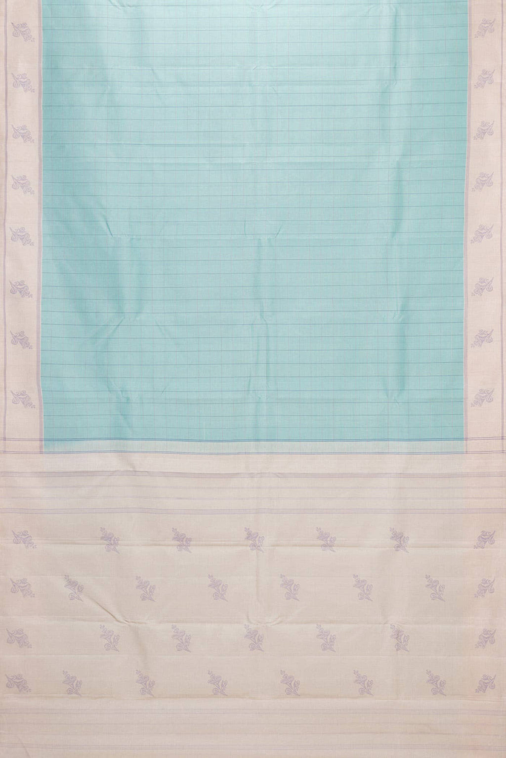 Sea Green Kanchipuram Silk Saree