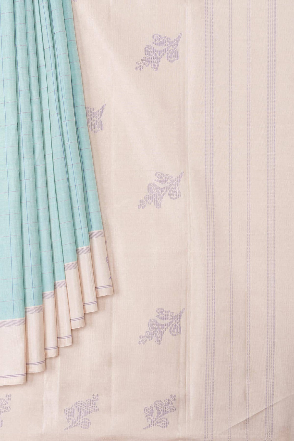 Sea Green Kanchipuram Silk Saree