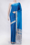 Sky Blue Dual Tone Blended Banarasi Silk Saree
