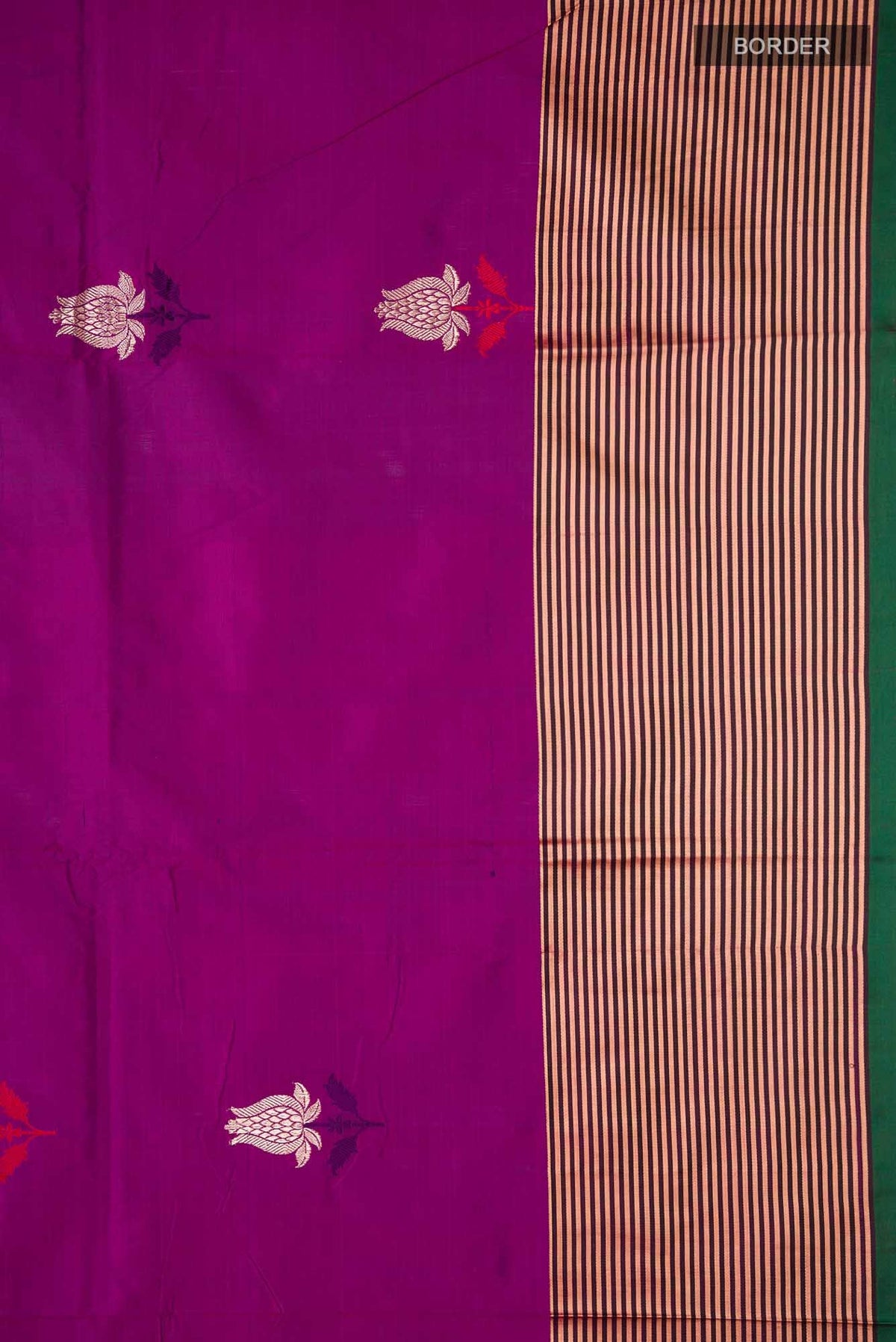 Purple Banarasi Katan Silk Saree
