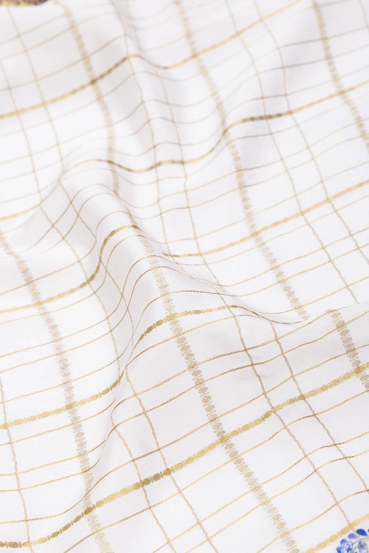 Off White Mysore Crepe Saree