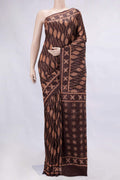 Brown Tussar Silk Saree