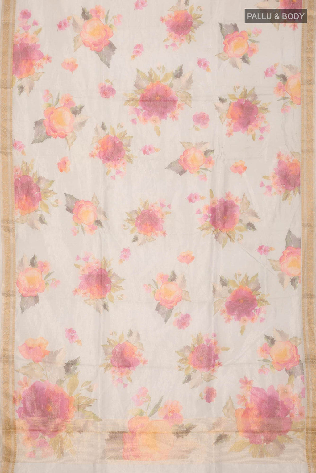 Light Blue Bhagalpuri Tussar Silk Saree
