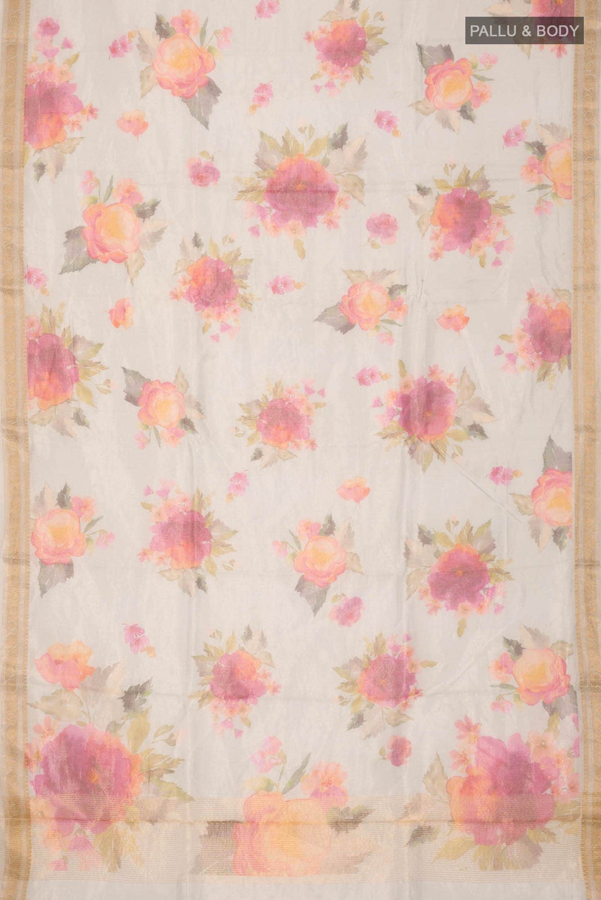 Light Blue Bhagalpuri Tussar Silk Saree