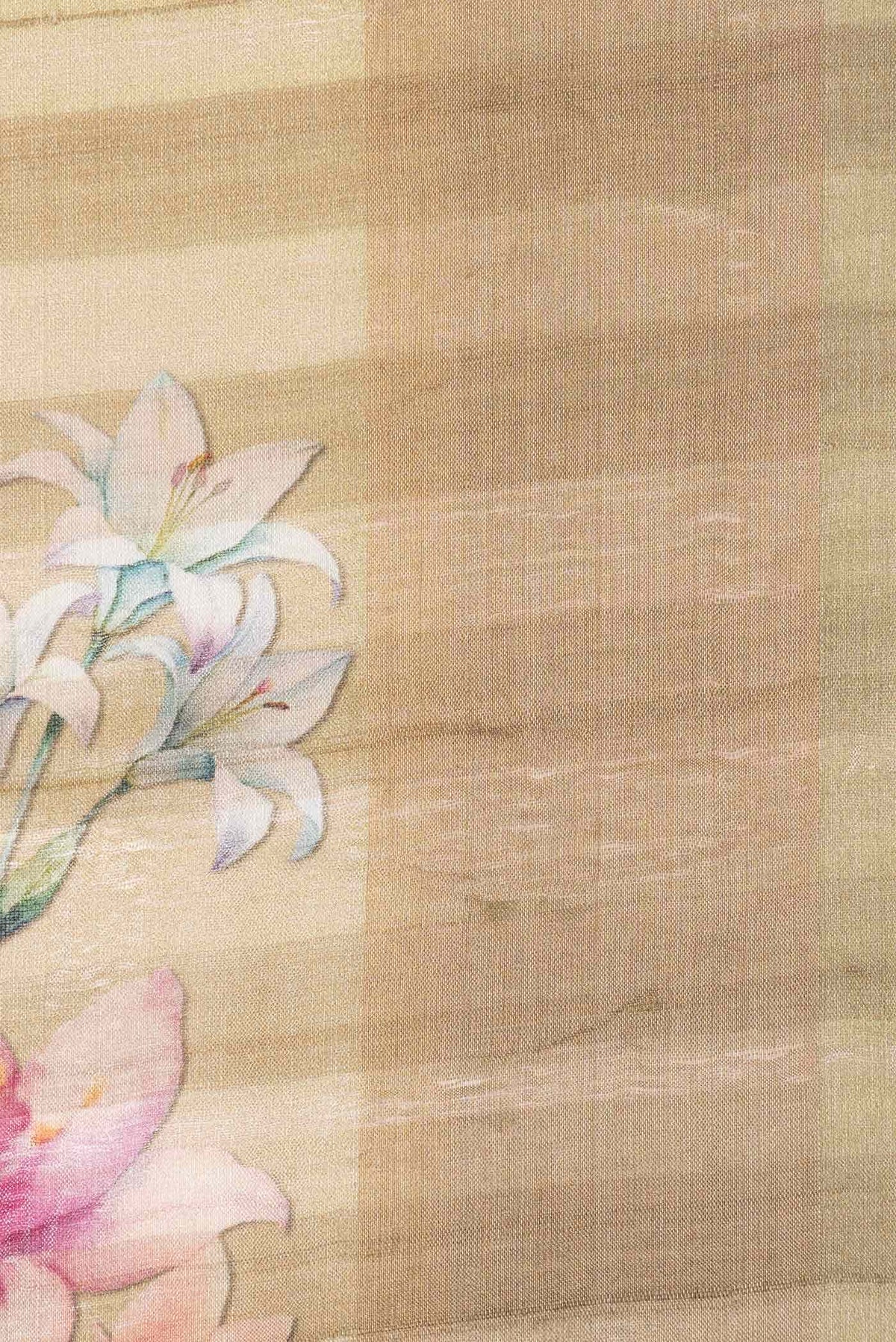 Gold Tussar Silk Saree