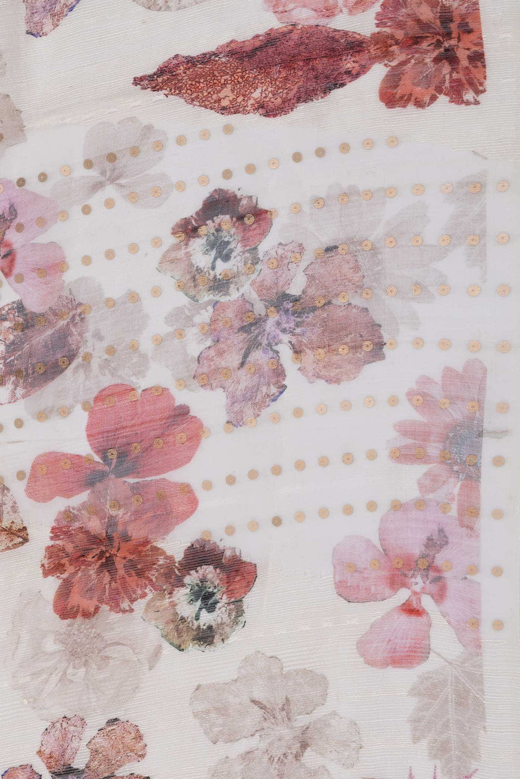 Off White Tussar Silk Saree