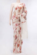 Off White Tussar Silk Saree