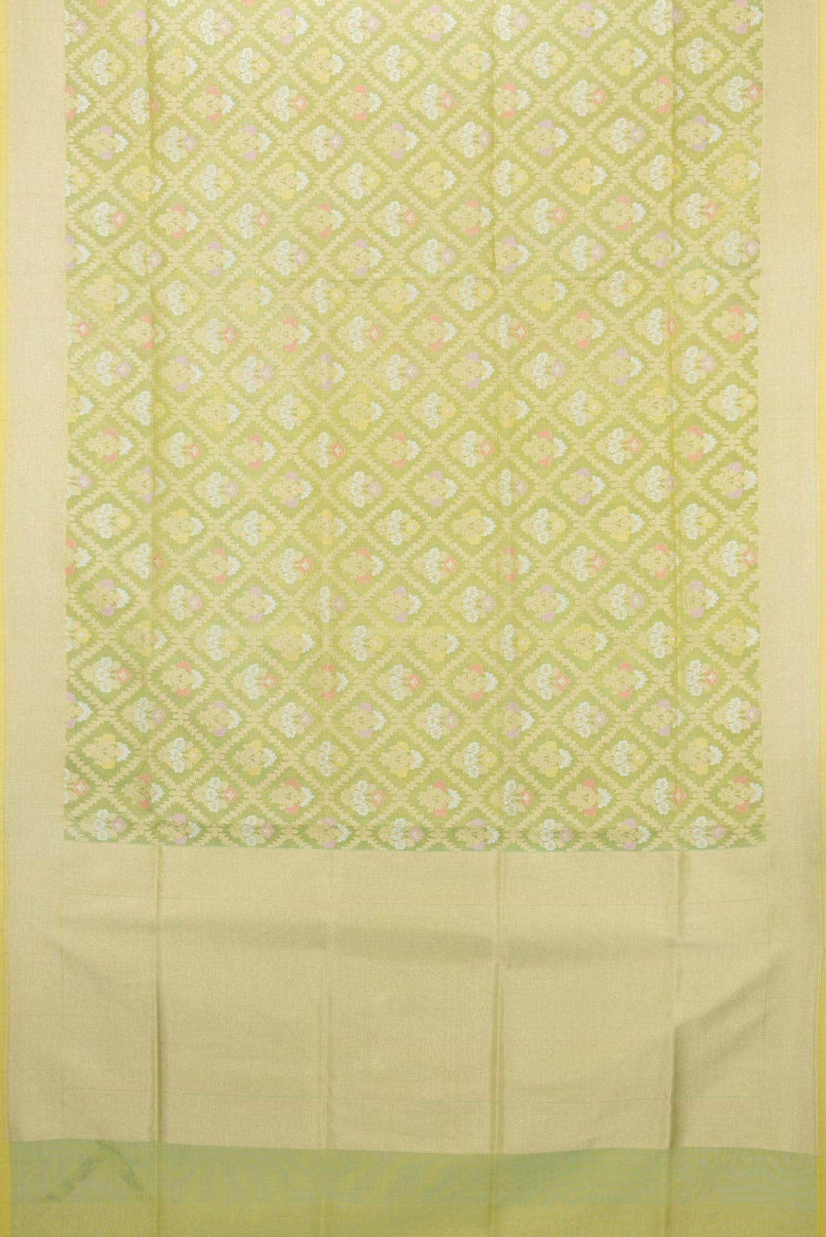 Pista Green Dual Tone Banarasi Silk Saree