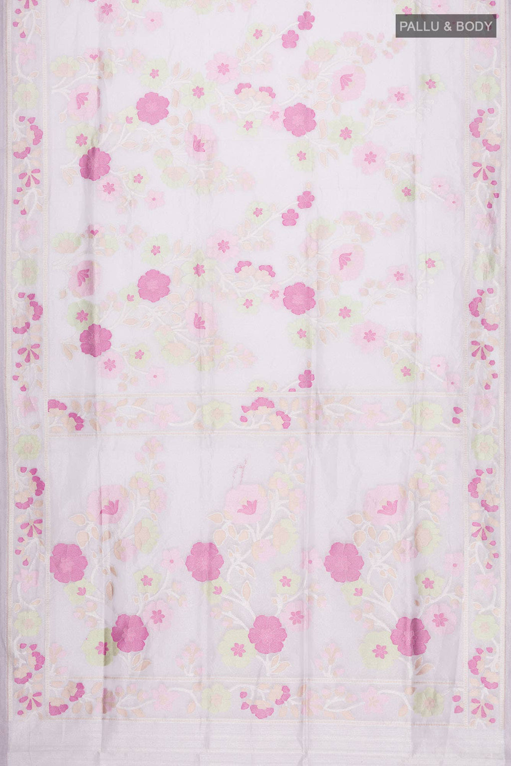 Lilac Banarasi Tissue Silk Saree