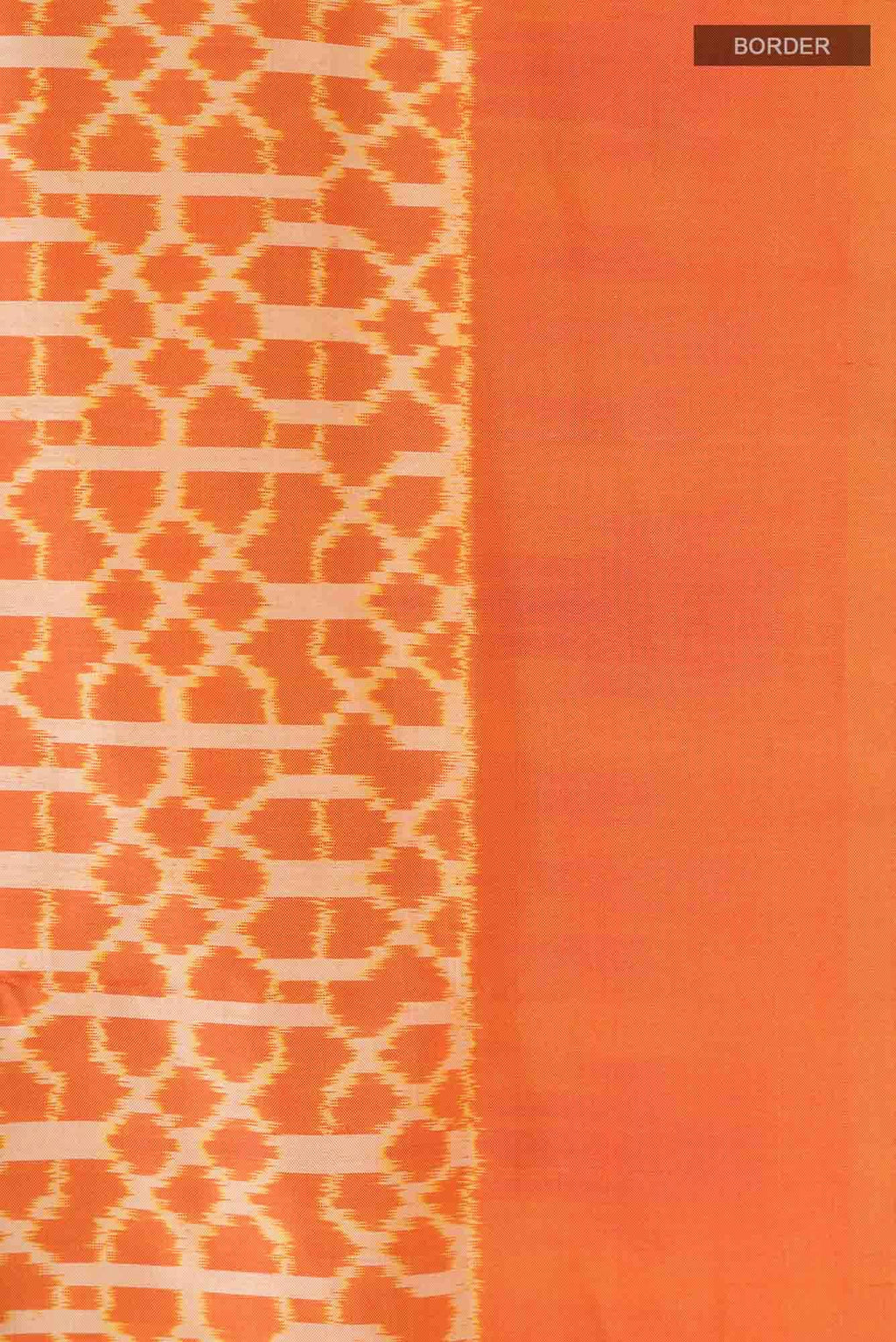 Orange Pochampally Silk Saree