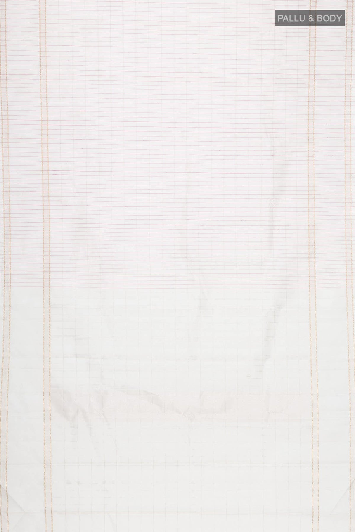Off White Kanchipuram Silk Saree