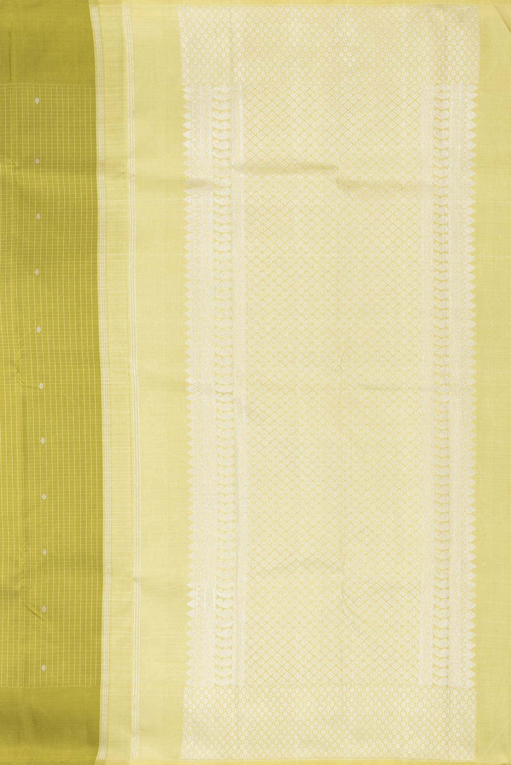 Pure Silk Pure Zari Green Dual Tone Kanjivaram Saree