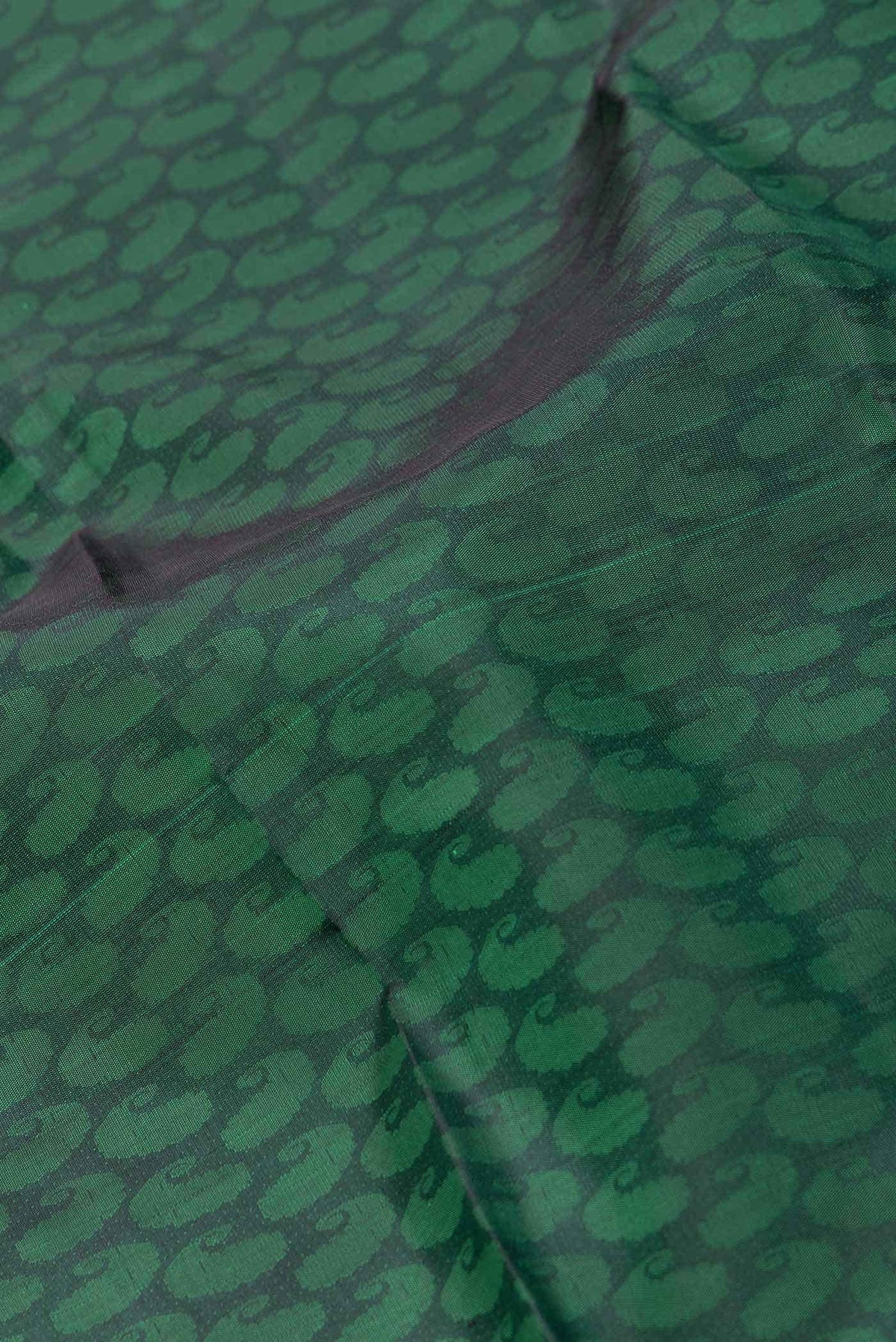 Pure Silk Pure Zari Green Dual Tone Kanchipuram Saree