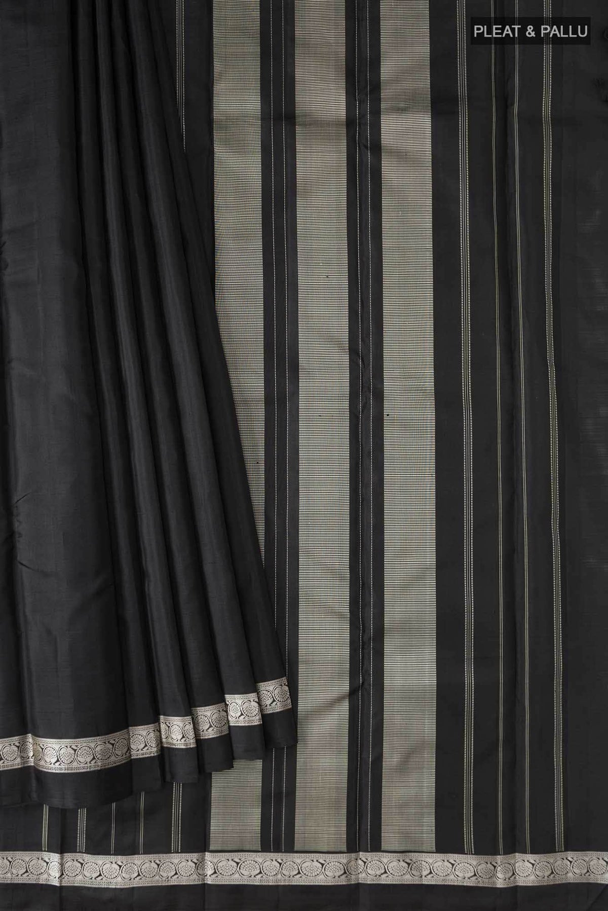 Black Kanjivaram Silk Saree