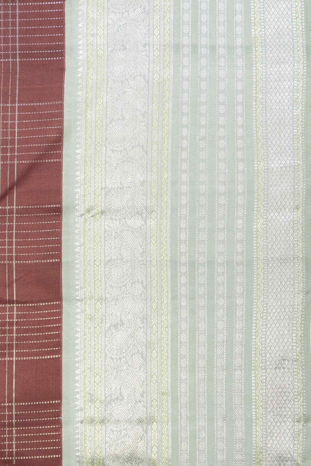 Pure Silk Pure Zari Brown Kanjivaram Saree
