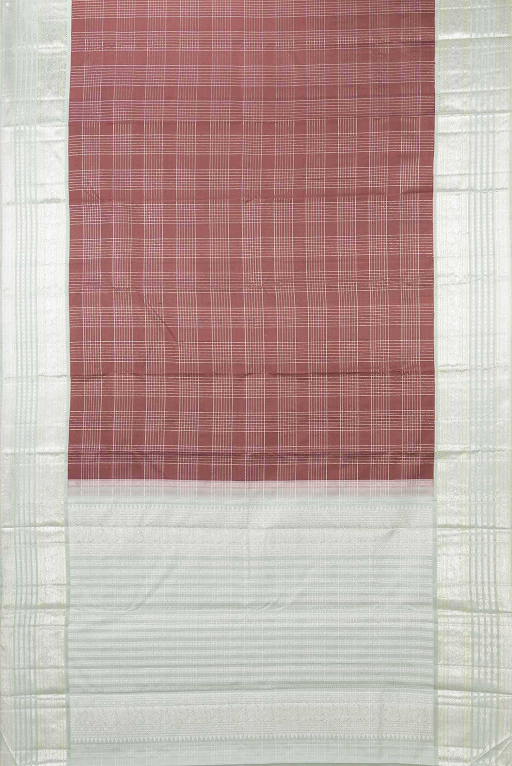 Pure Silk Pure Zari Brown Kanjivaram Saree