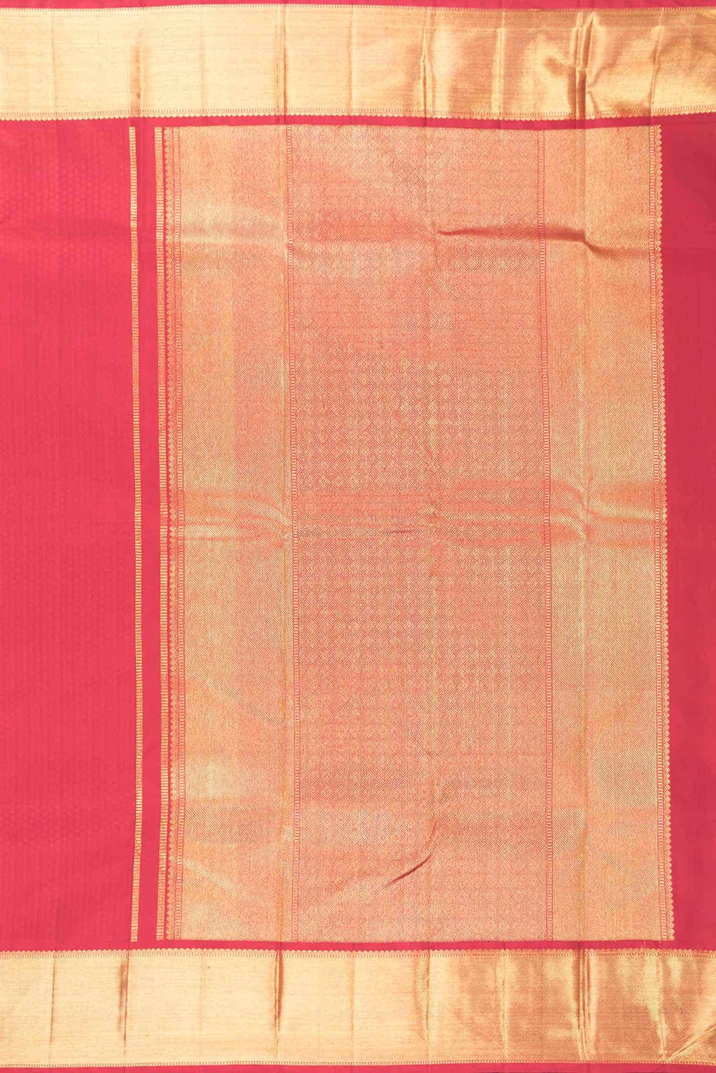 Pure Silk Pure Zari Red Dual Tone Kanjivaram Saree