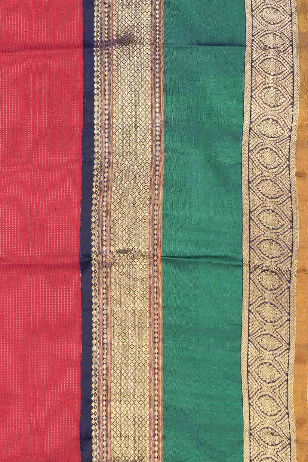 Pure Silk Pure Zari Red Kanjivaram Saree