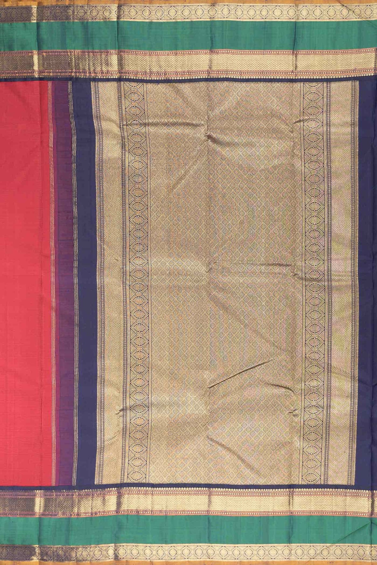 Pure Silk Pure Zari Red Kanjivaram Saree