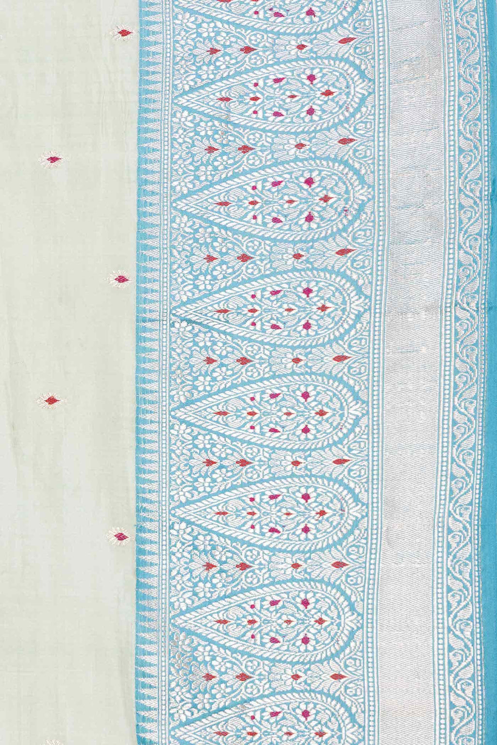 Light Green Dual Tone Banarasi Silk Saree