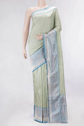 Light Green Dual Tone Banarasi Silk Saree