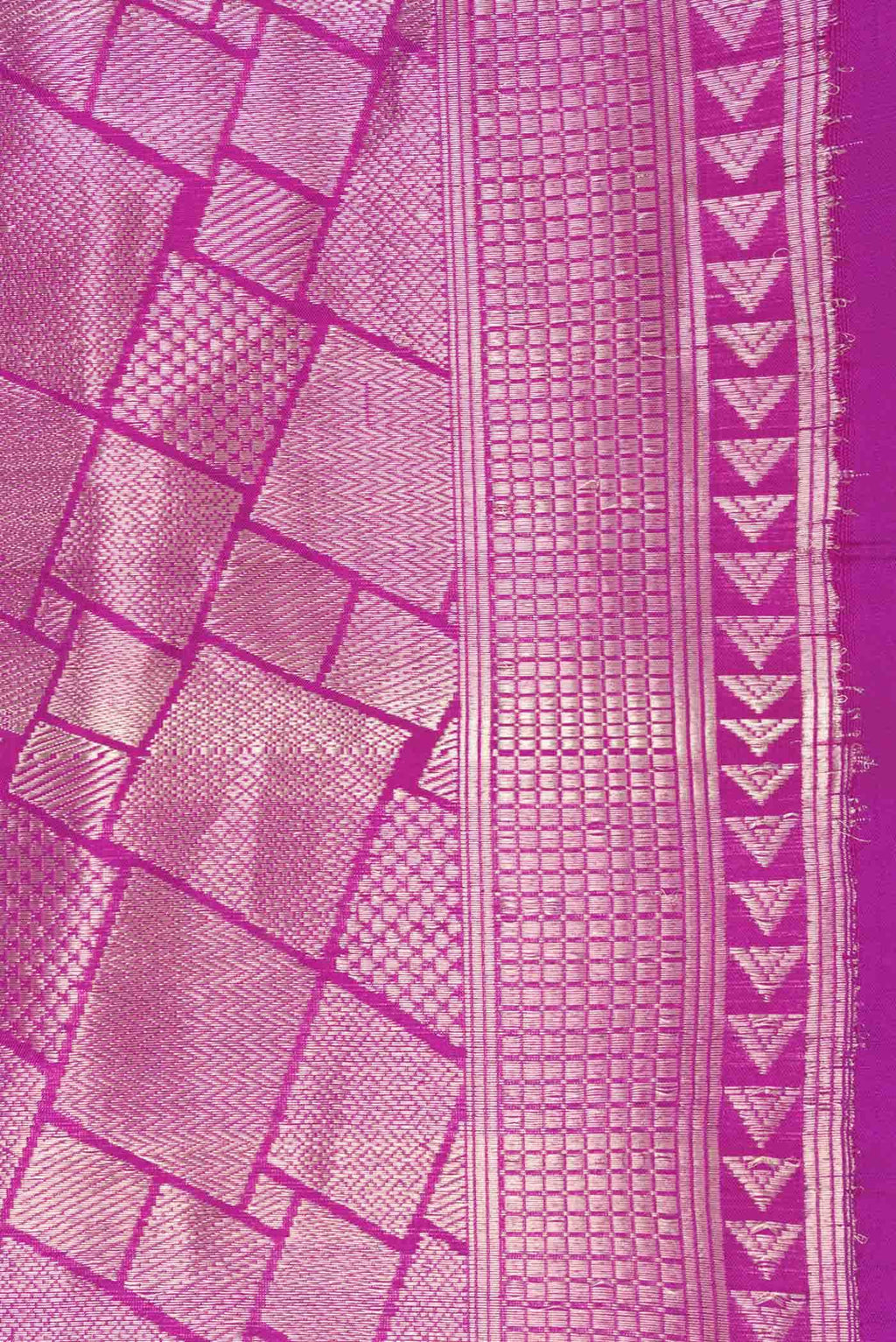 Pink Dual Tone Banarasi Silk Saree