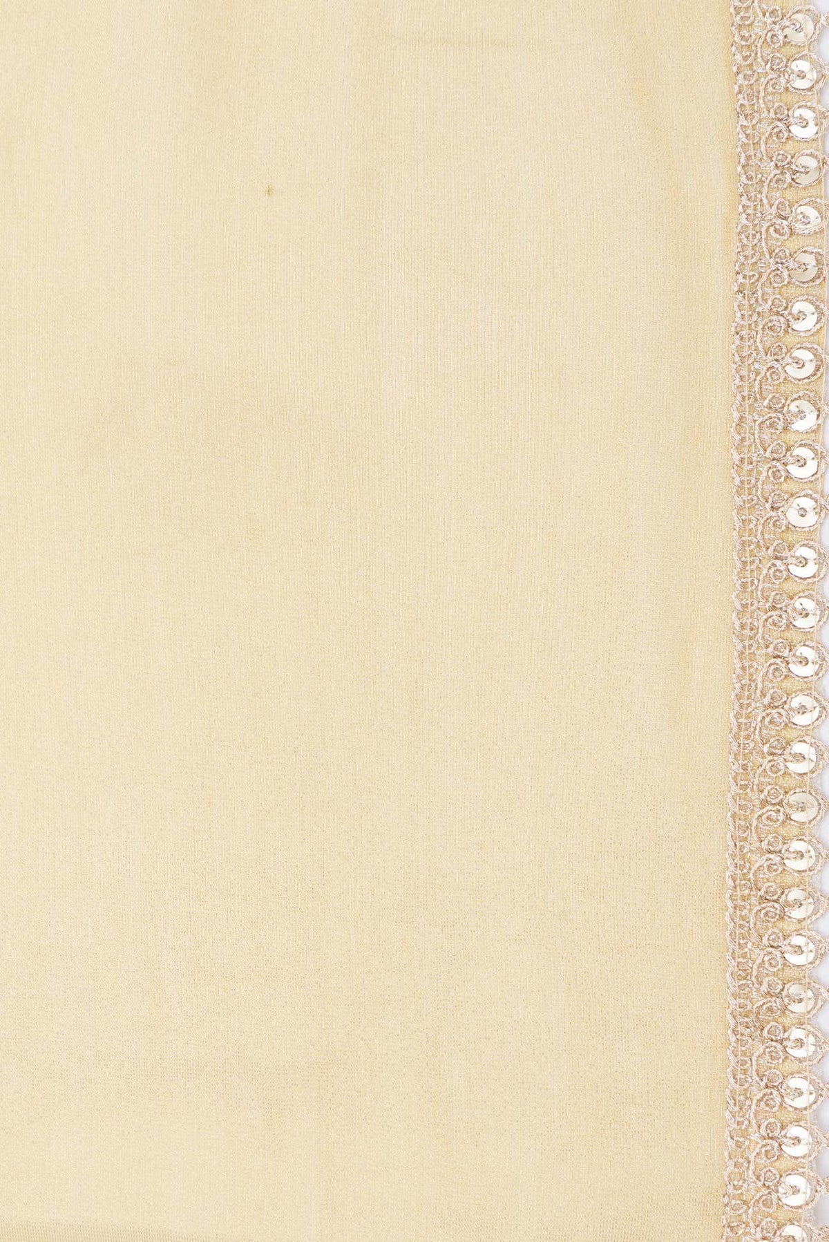 Gold Dual Tone Organza Silk Saree