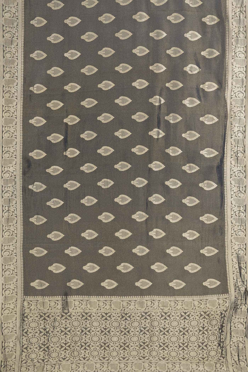 Black Dual Tone Blended Tissue Silk Saree