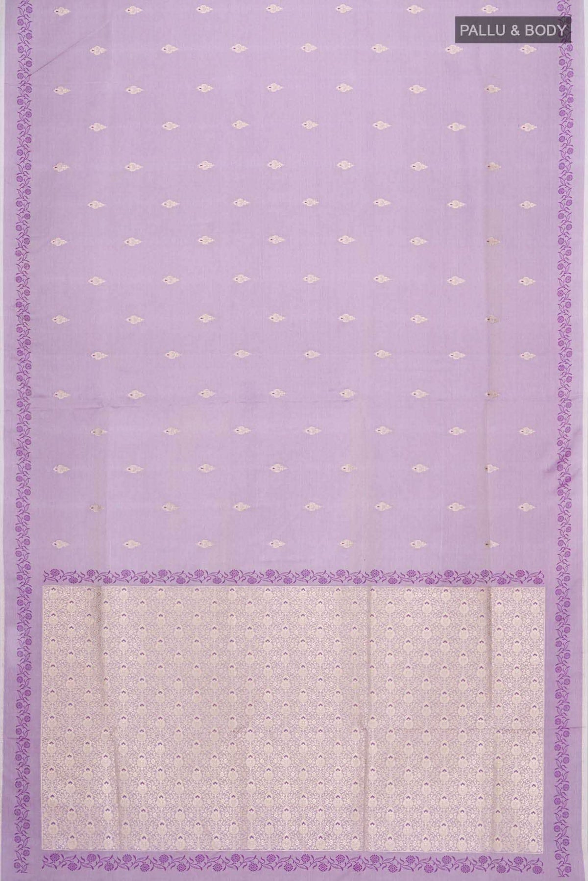 Violet Banarasi Silk Saree