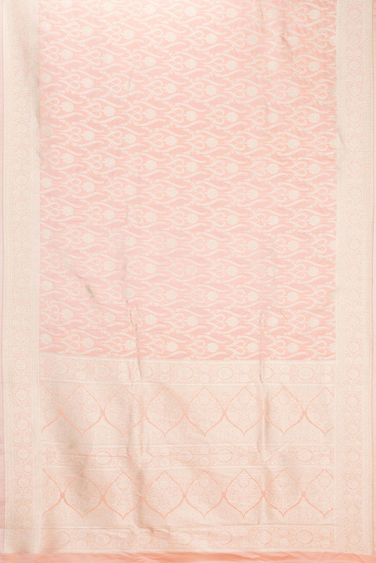 Pink Dual Tone Blended Banarasi Silk Saree
