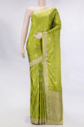 Green Dual Tone Blended Banarasi Silk Saree