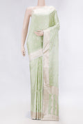 Light Green Dual Tone Blended Banarasi Silk Saree
