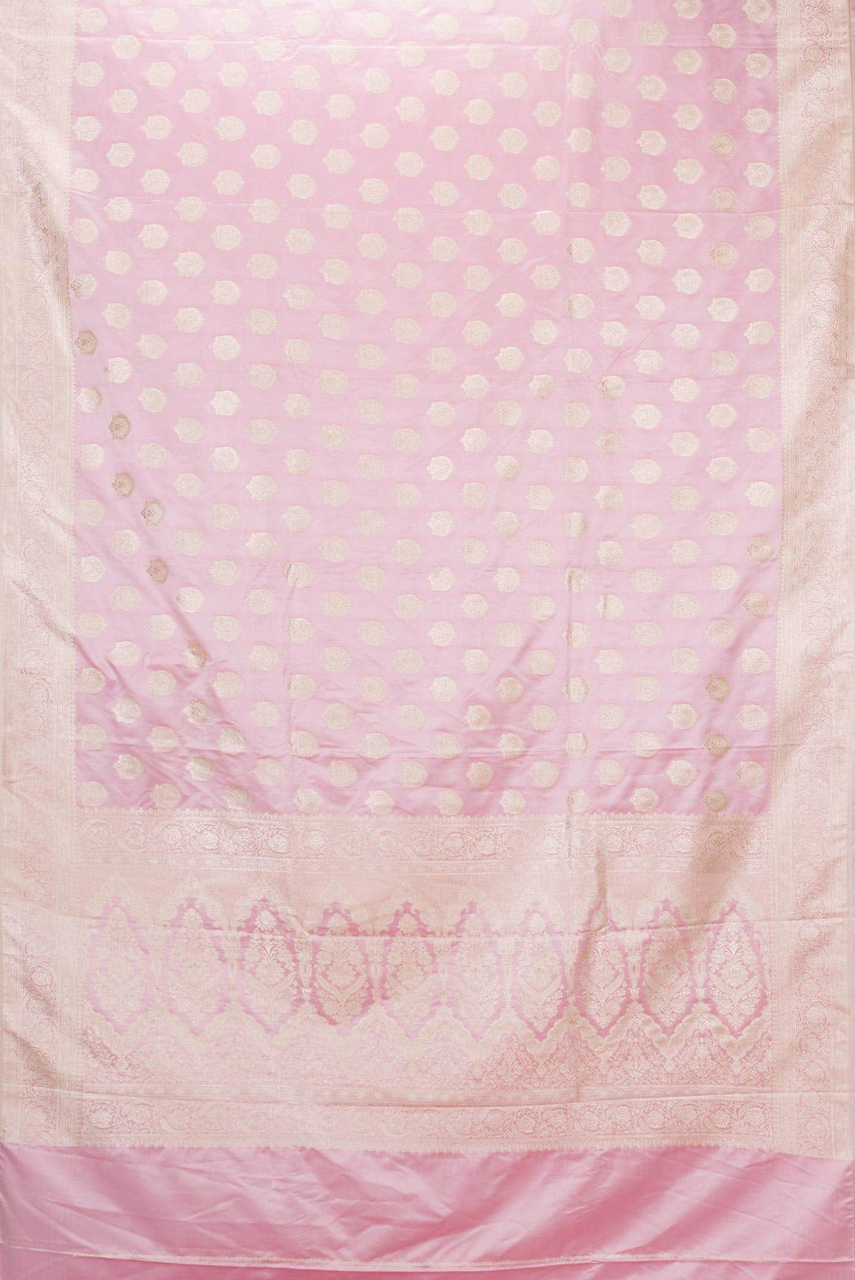 Pink Dual Tone Blended Banarasi Silk Saree