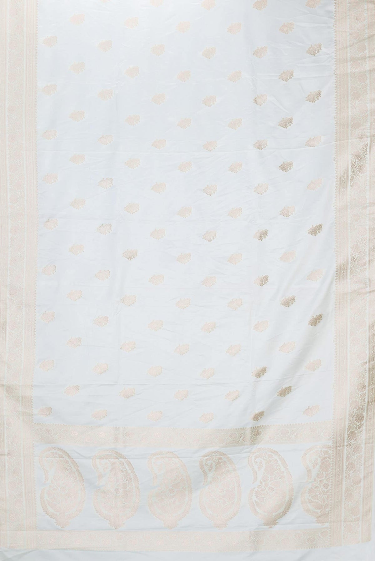 Light Blue Dual Tone Blended Banarasi Silk Saree