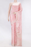 Pink Dual Tone Blended Banarasi Silk Saree