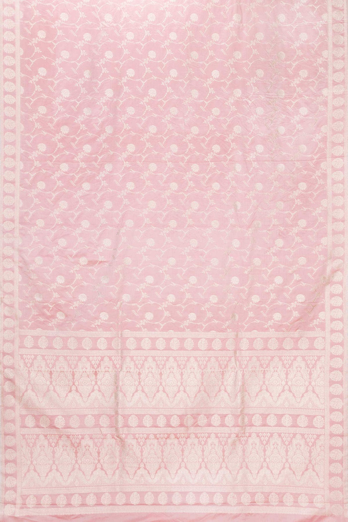 Pink Dual Tone Blended Banarasi Silk Saree