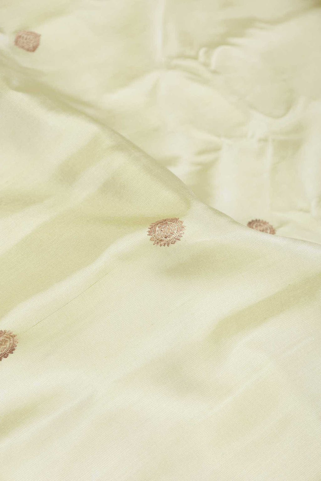 Cream Gadwal Silk Saree